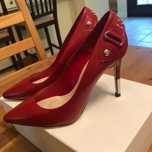 Karen Millen sz. 38 red leather heels